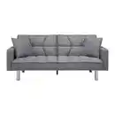 Bild 1 von Schlafsofa David Grau Webstoff, Grau
