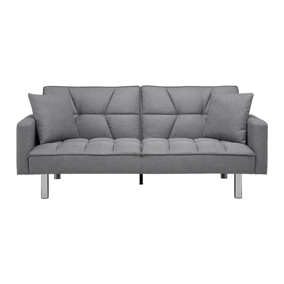 Bild 1 von Schlafsofa David Grau Webstoff, Grau