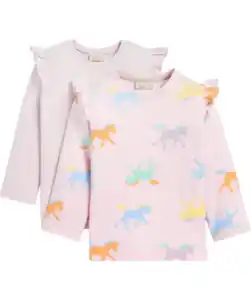 Langarmshirts Pferdchen, flieder