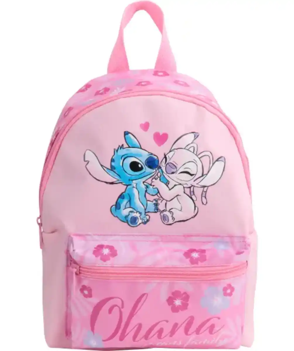 Bild 1 von Rucksack mit wattierten Trägern, rosa bedruckt
