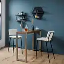 Bild 1 von Bartisch Enora Walnussfarben Edelstahl ca. 150x100x40 cm, Walnussfarben