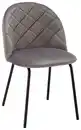 Bild 1 von Stuhl Selina Grau Samt Gepolstert, Grau
