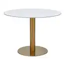 Bild 1 von Esstisch Mirac Weiß/Goldfarben, Weiß, Goldfarben
