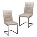 Bild 1 von Schwingstuhl-Set Mela Taupe Samtbezug, Taupe
