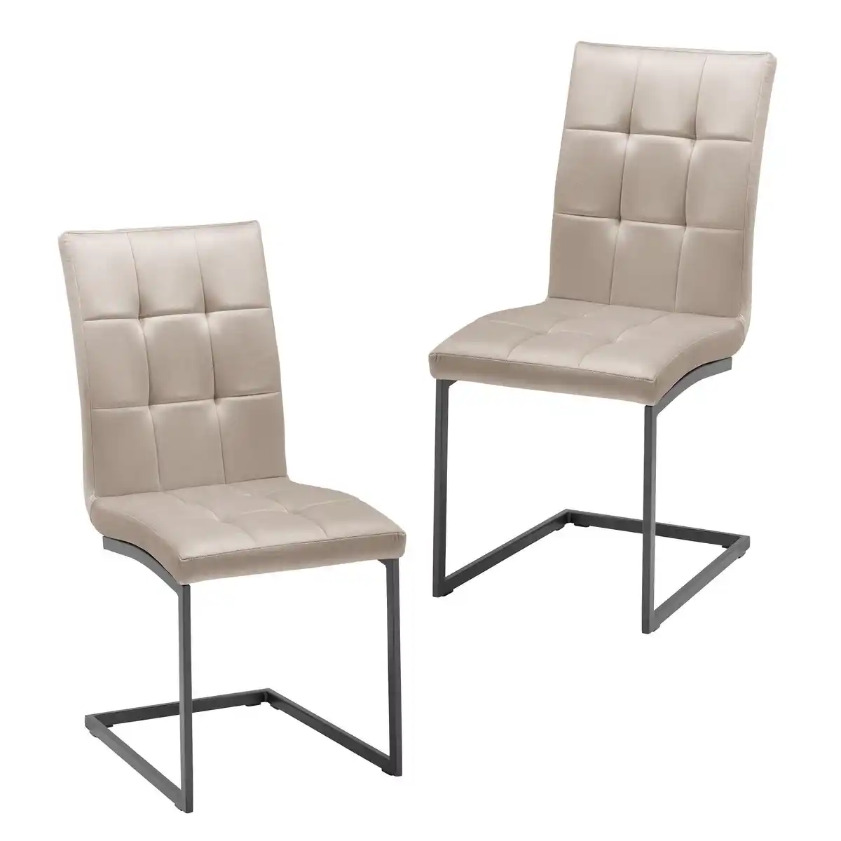 Bild 1 von Schwingstuhl-Set Mela Taupe Samtbezug, Taupe