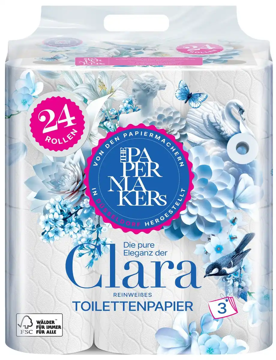 Bild 1 von THE PAPERMAKERS Toilettenpapier Clara, Packg. = 24 x 150 Blatt