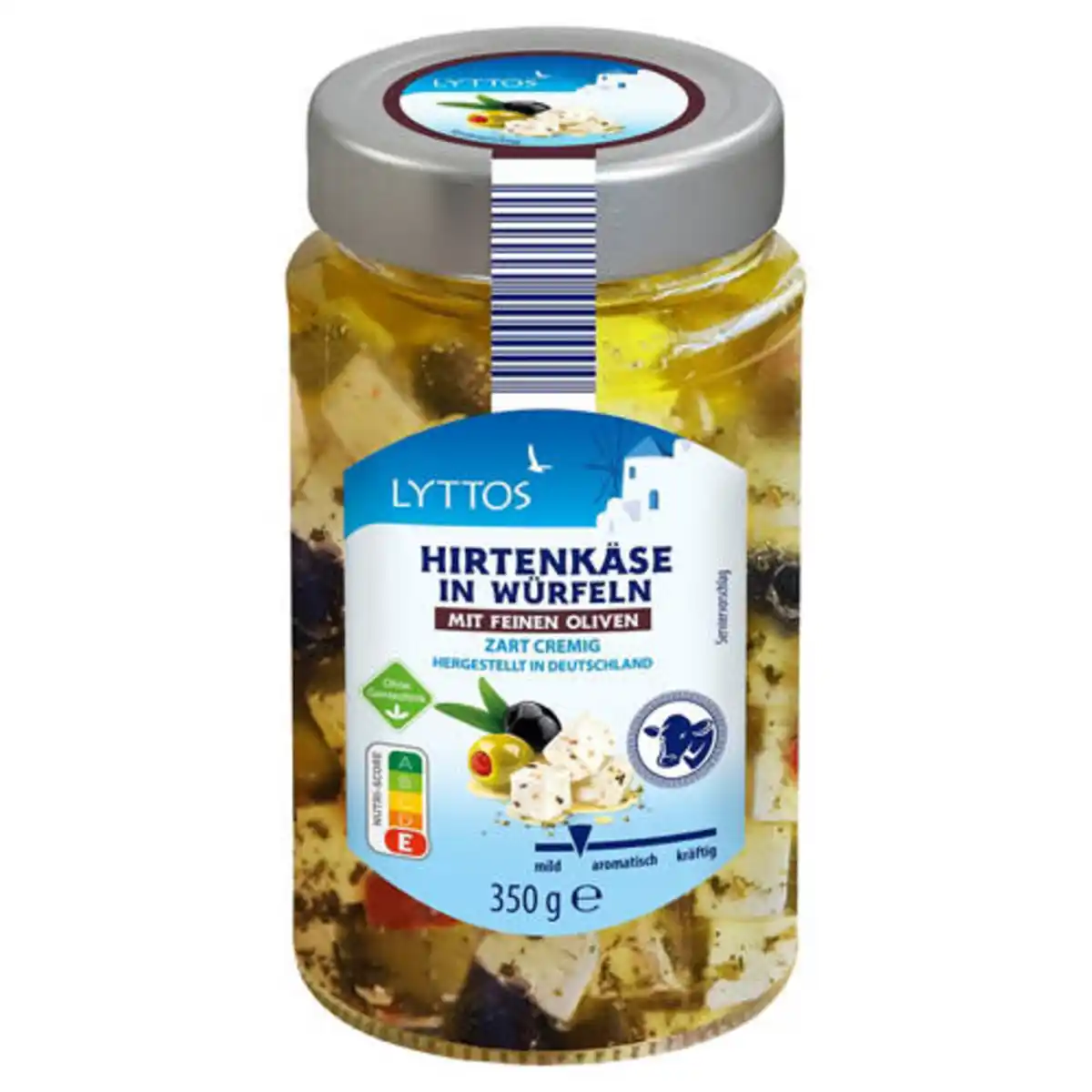 Bild 1 von LYTTOS Hirtenkäse in Würfeln 350 g, Oliven