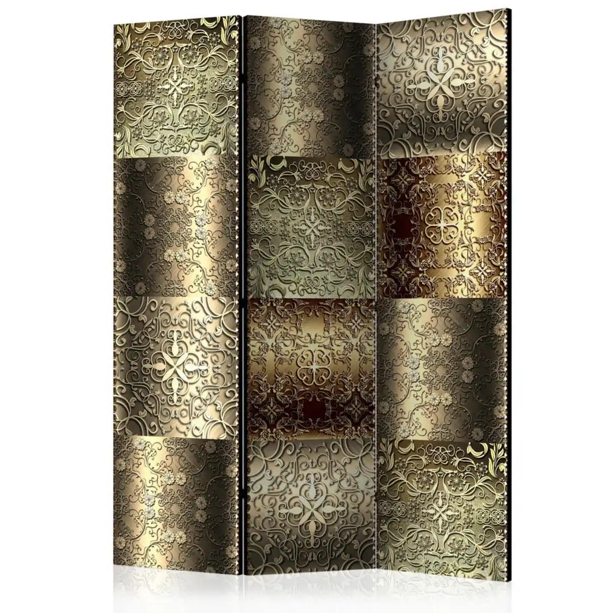 Bild 1 von artgeist Paravent, Mehrfarbig, Holz, Textil, Kiefer, massiv, Mosaik, 135x172x3 cm, Motiv auf Vorderseite, Wohnzimmer, Raumteiler & Paravents, Paravents