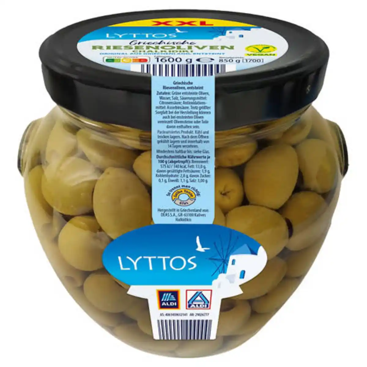 Bild 1 von LYTTOS Griechische Riesenoliven 1,7 l