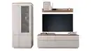 Bild 1 von Wohnwand Beige-Kaschmir - Eiche 278 cm - LED-Beleuchtung - REMOLINO
