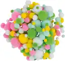 Bild 1 von CRELANDO® Pompoms in Pastell-Farben, 250-St.-Packg.