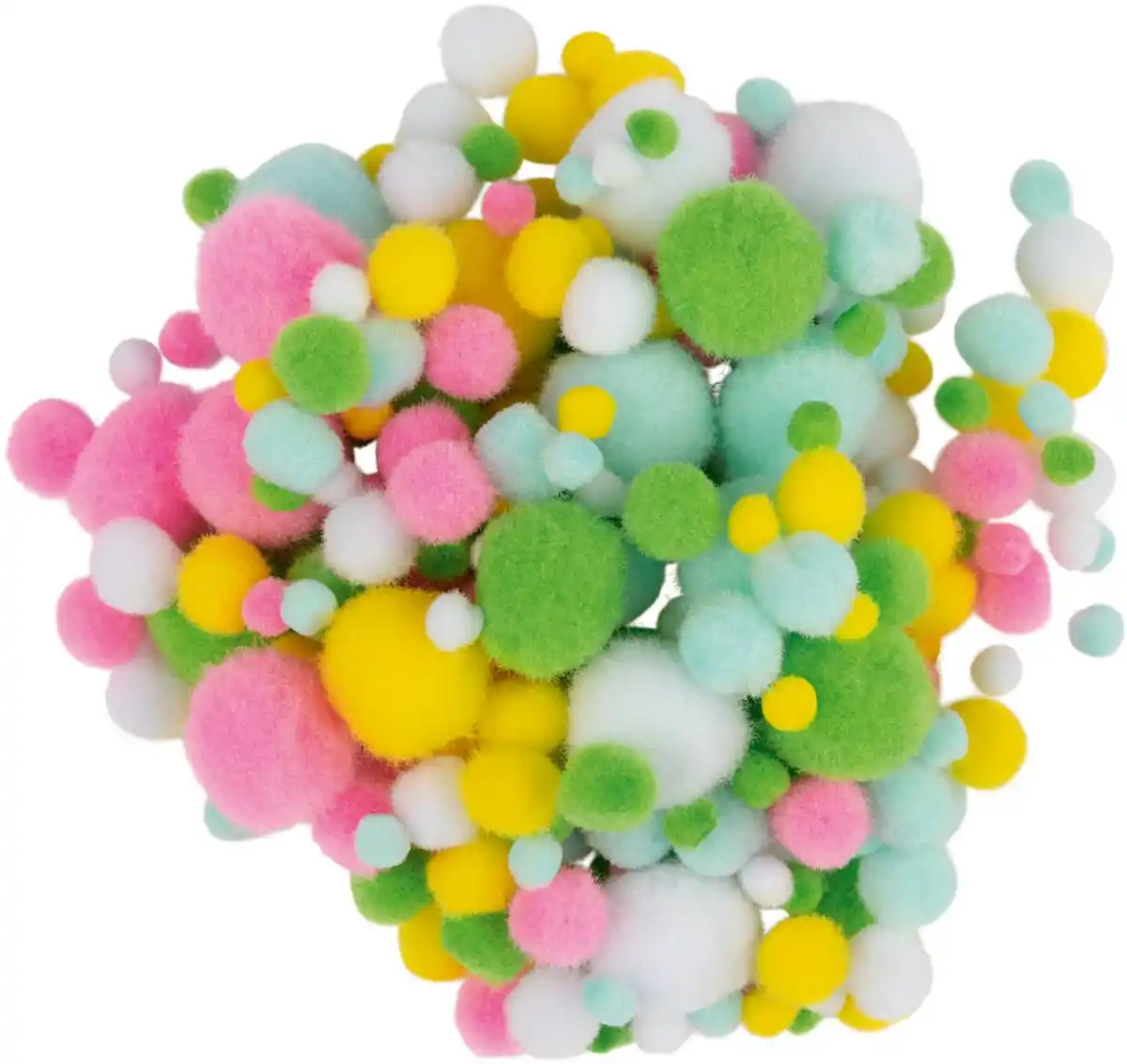 Bild 1 von CRELANDO® Pompoms in Pastell-Farben, 250-St.-Packg.