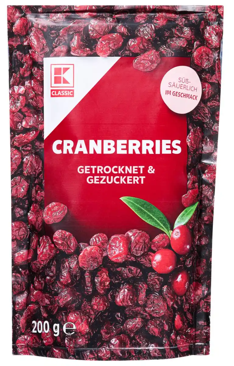 Bild 1 von K-CLASSIC Cranberries, 200-g-Packg.