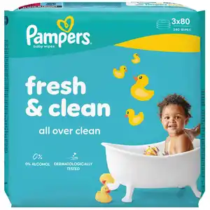 PAMPERS Feuchttücher, 3 x 80-St.-Packg.
