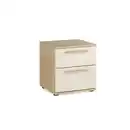 Bild 1 von Musterring Nachtschrank Mr-Montino, Eiche, Sand, Kunststoff, Eiche, massiv, 2 Schublade(n) Schubladen, 46x48.6x46 cm, Schlafzimmer, Nachttische