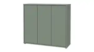 Schuhschrank grün 109 x 99 cm 3-türig - ALICE SPRINGS