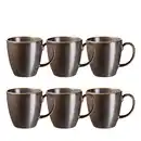 Bild 1 von Mäser Kaffeebecherset Powerful, Braun, Schwarz, Keramik, 6-teilig, 330 ml, Kaffee & Tee, Tassen, Kaffeebecher
