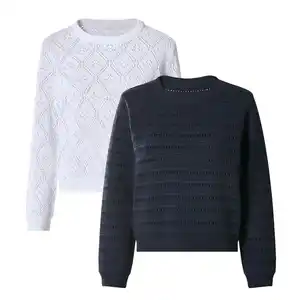 ESMARA® Damen-Lochstrick-Pullover