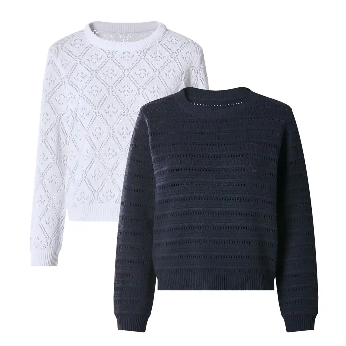 Bild 1 von ESMARA® Damen-Lochstrick-Pullover