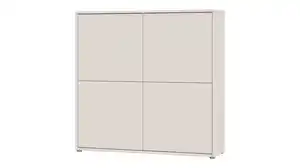 Kommode beige 124 x 35 cm 4-türig - ALICE SPRINGS
