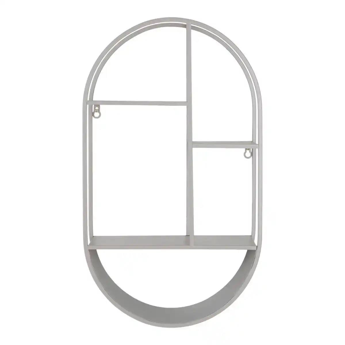 Bild 1 von Wandregal, Grau, Metall, 35x60x15 cm, hängend, Küchen, Küchenmöbel, Küchenregale