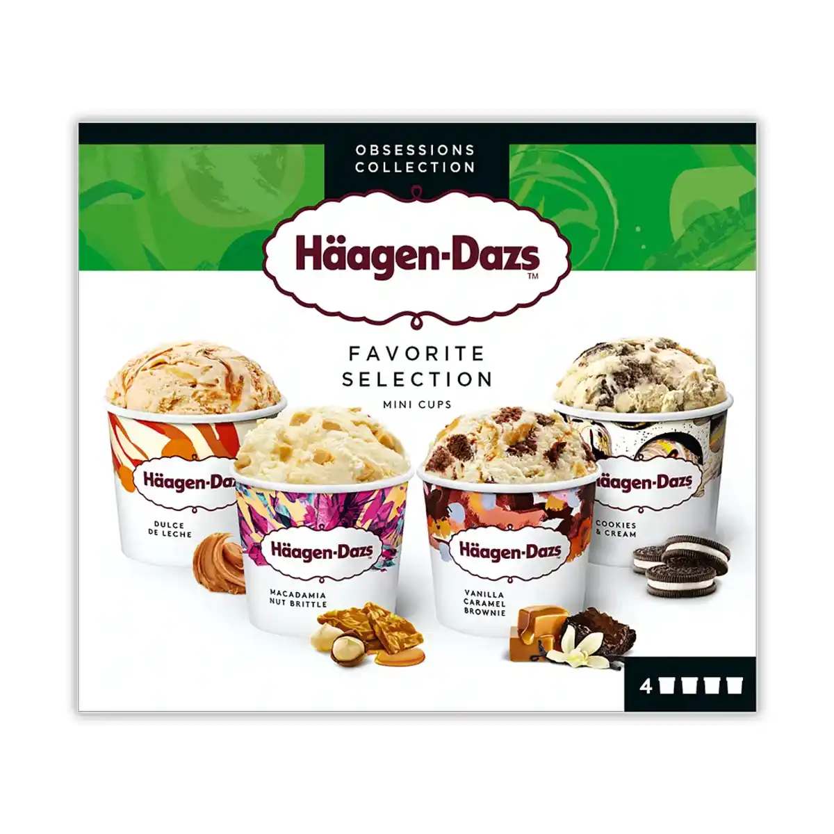 Bild 1 von HÄAGEN-DAZS Mini-Eisbecher 4 x 95 ml
