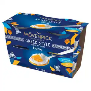 MÖVENPICK Greek Style Joghurt 4 x 100 g, Honig