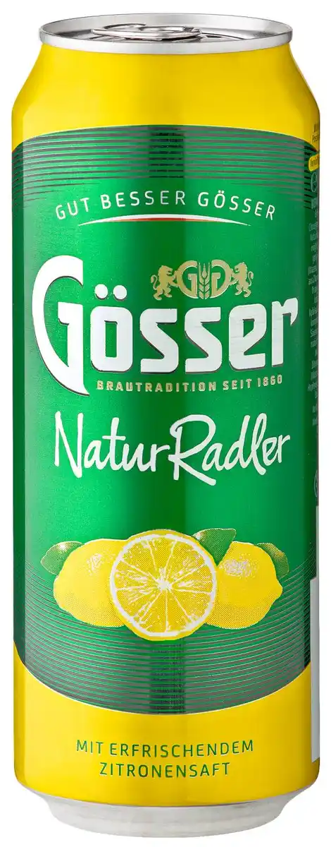 Bild 1 von GÖSSER Naturradler, 0,5-l-Dose