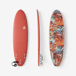 DECATHLON Surfboard Erwachsene/Kinder Schaumstoff 500 Soft 7´ orange