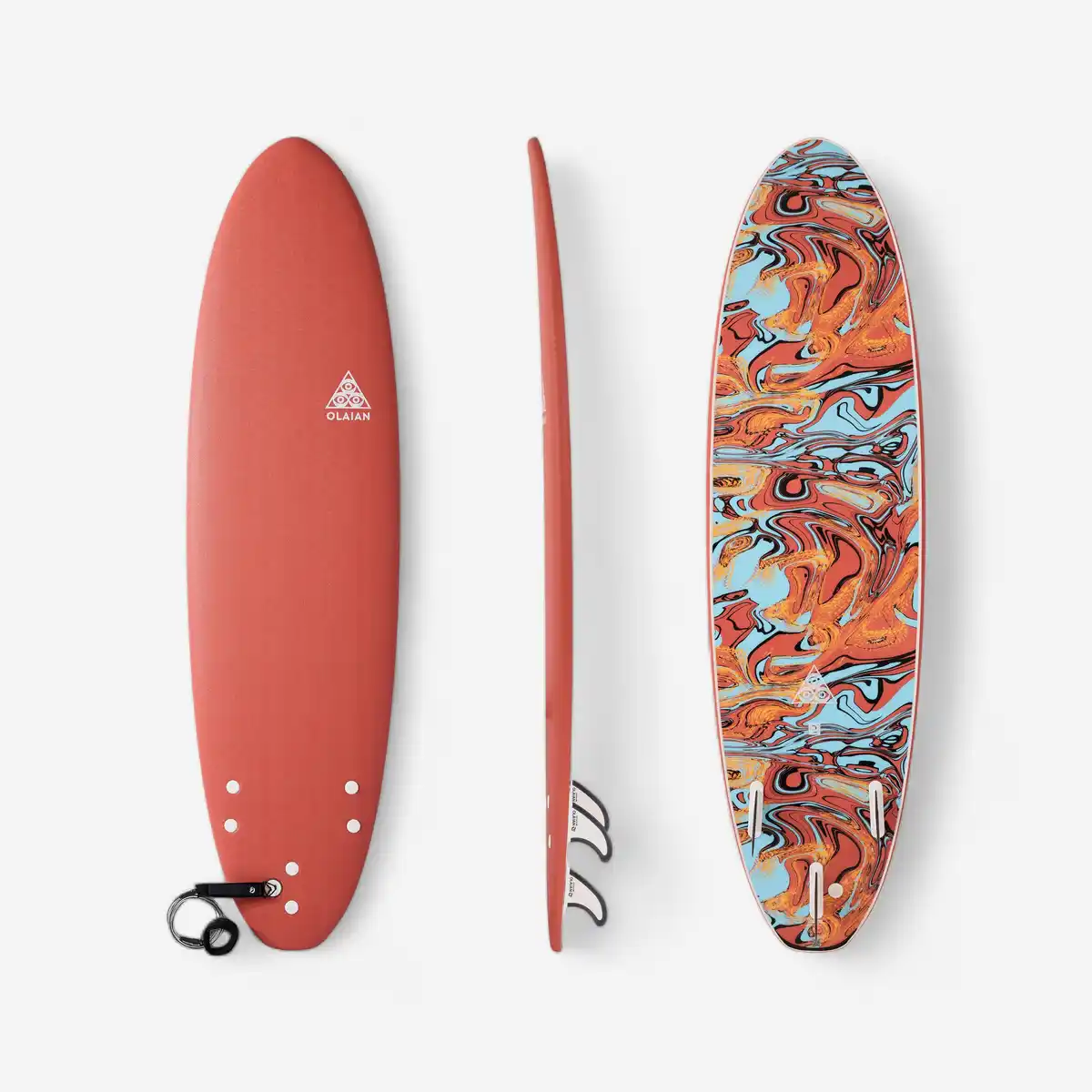 Bild 1 von DECATHLON Surfboard Erwachsene/Kinder Schaumstoff 500 Soft 7´ orange