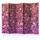 Bild 1 von artgeist Paravent, Pink, Violett, Holz, Textil, Kiefer, massiv, Schmetterling, 225x172x3 cm, Motiv auf Vorder- und Rückseite, Wohnzimmer, Raumteiler & Paravents, Paravents