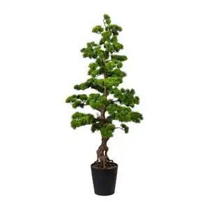 Bonsai, Braun, Grün, Kunststoff, 140 cm, inkl. Topf, Dekoration, Blumen & Zubehör, Kunstpflanzen