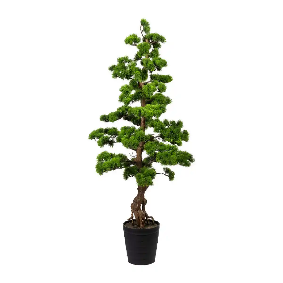 Bild 1 von Bonsai, Braun, Grün, Kunststoff, 140 cm, inkl. Topf, Dekoration, Blumen & Zubehör, Kunstpflanzen