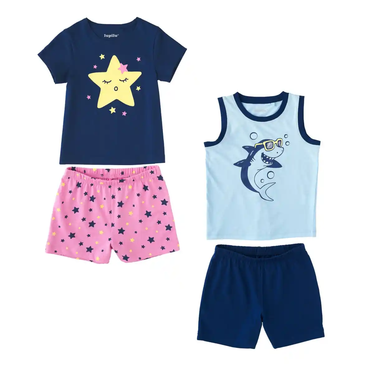 Bild 1 von LUPILU® Kinder-Shorty-Pyjama, 2-teilig