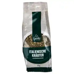 LE GUSTO Kräuter und Gewürze im Nachfüllbeutel, Italienische Kräuter, 15 g