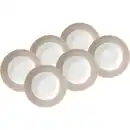 Bild 1 von Van Well Suppentellerset Vario, Weiß, Taupe, Keramik, 6-teilig, rund, Essen & Trinken, Geschirr, Geschirr-Sets, Teller-Sets