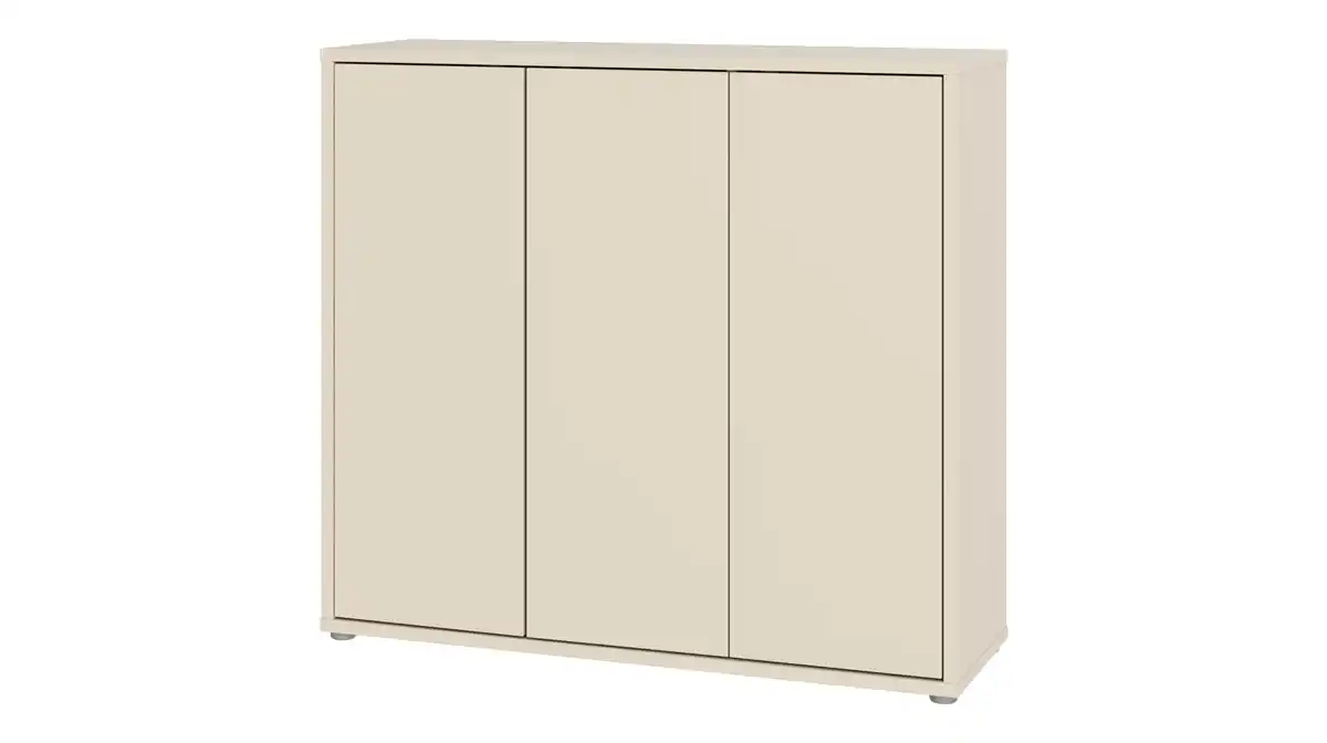 Bild 1 von Schuhschrank beige 109 x 99 cm 3-türig - ALICE SPRINGS