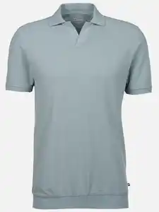 Herren Poloshirt mit Bund Blau