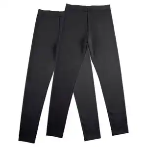 L&D Kinder-Leggings 2er-Pack, Schwarz, 122