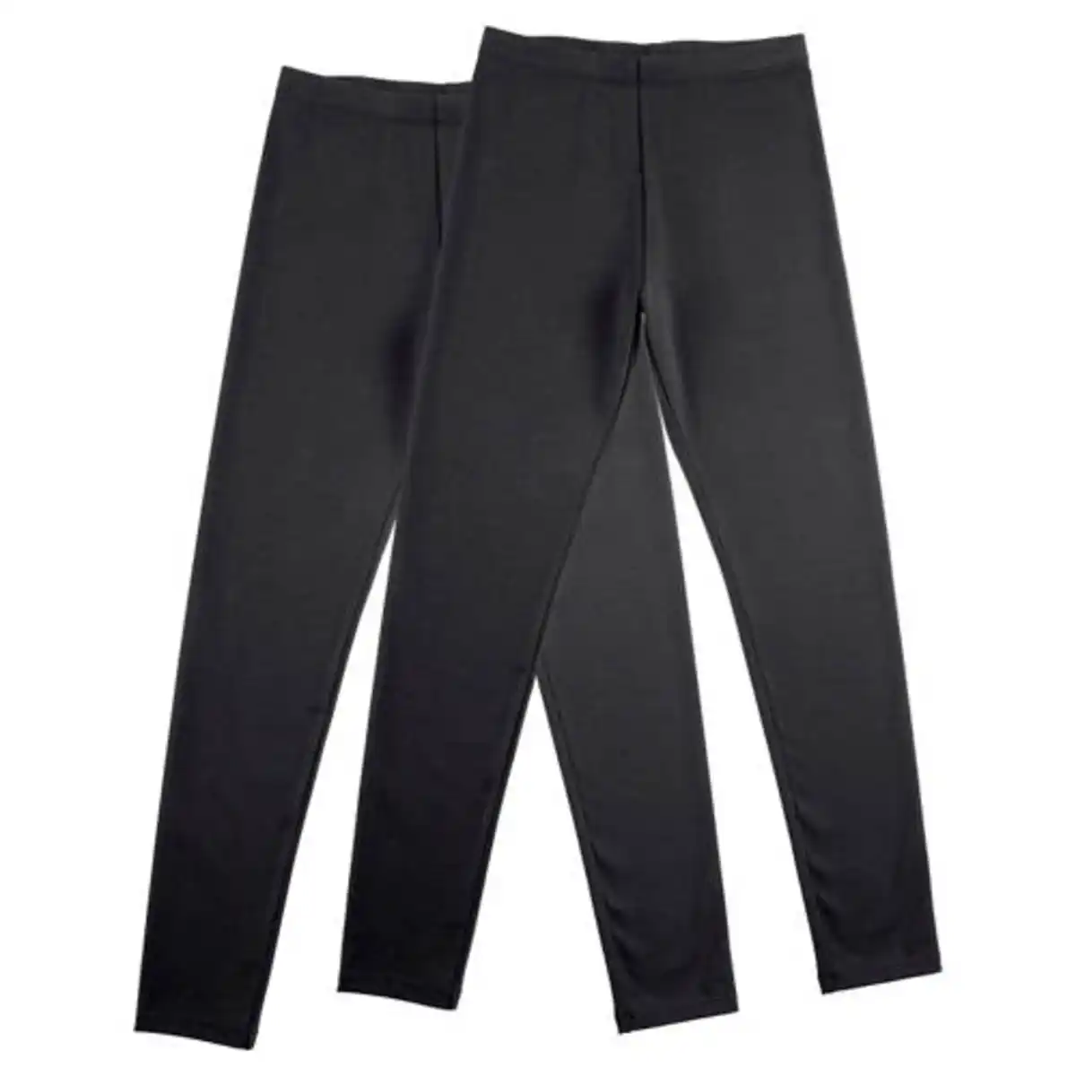 Bild 1 von L&D Kinder-Leggings 2er-Pack, Schwarz, 122