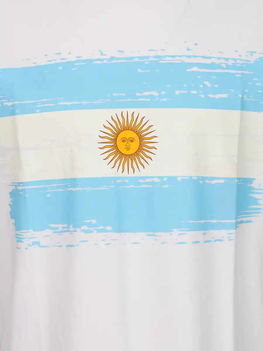 Bild 3 von Unisex Fan T-Shirt ARGENTINIEN Weiß