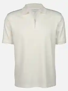 Herren Polo unifarben Weiß