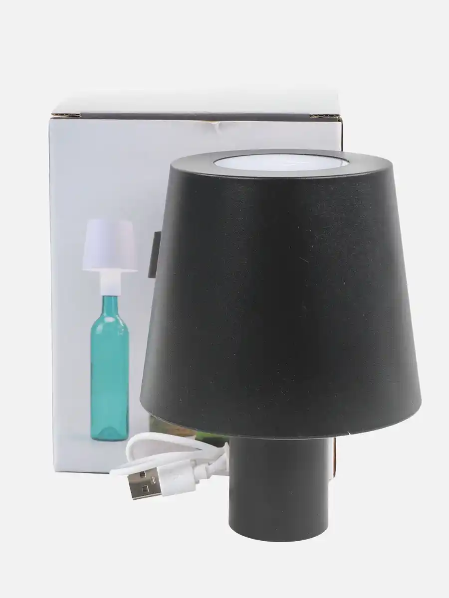 Bild 2 von LED Flaschenlampe mit Touch-Funktion Schwarz