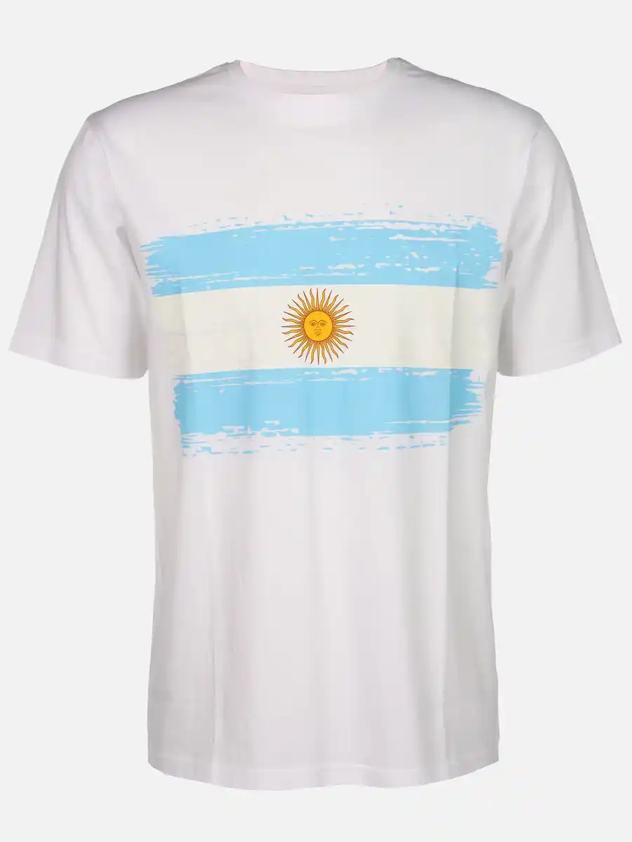 Bild 1 von Unisex Fan T-Shirt ARGENTINIEN Weiß