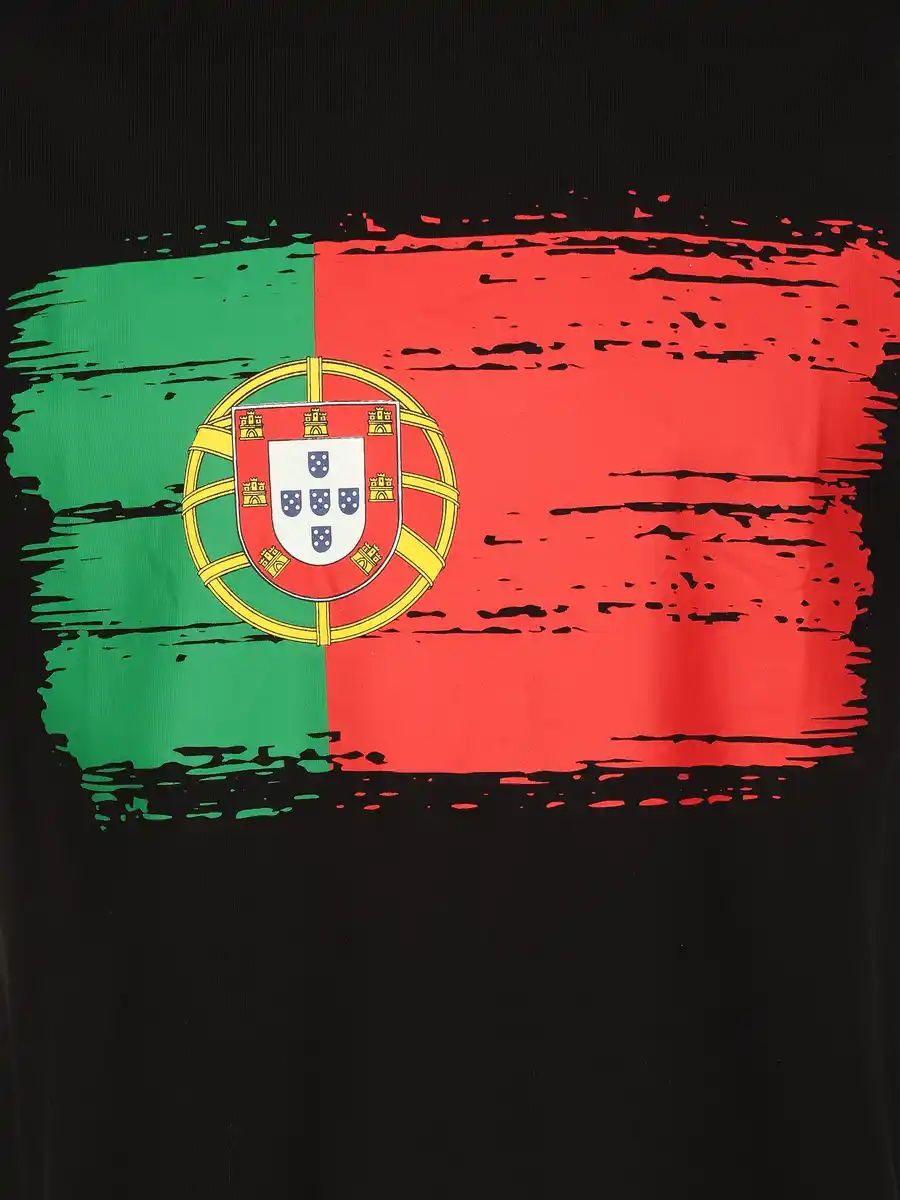Bild 3 von Unisex Fan T-Shirt PORTUGAL Schwarz
