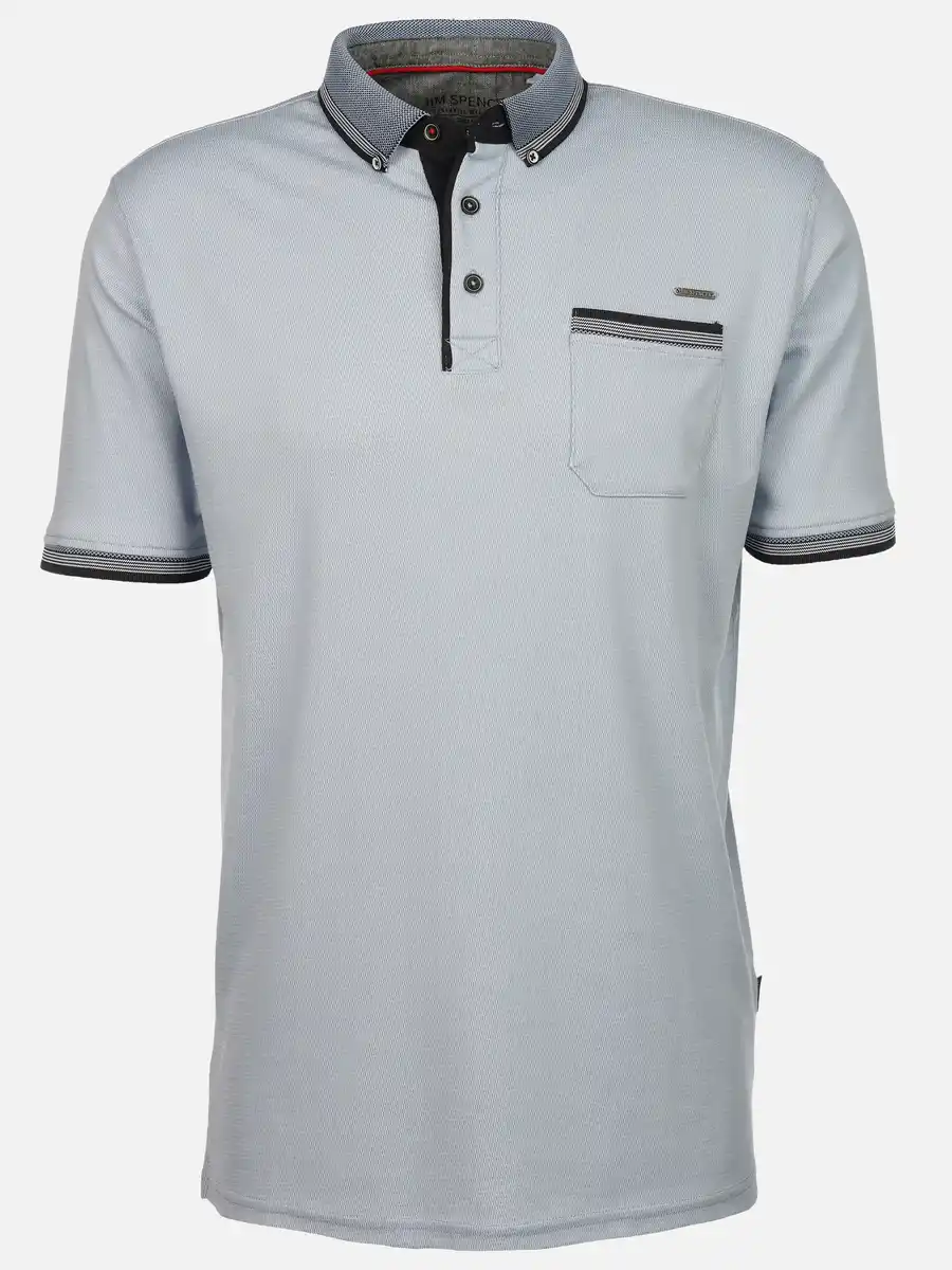 Bild 1 von Herren Poloshirt mit Brusttasche Blau