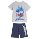 Bild 1 von LICENSED Kinder Shorty-Pyjama, Spiderman, Grau meliert/Blau, 98/104