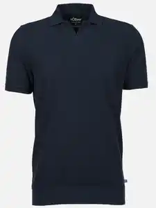 Herren Poloshirt mit Bund Blau