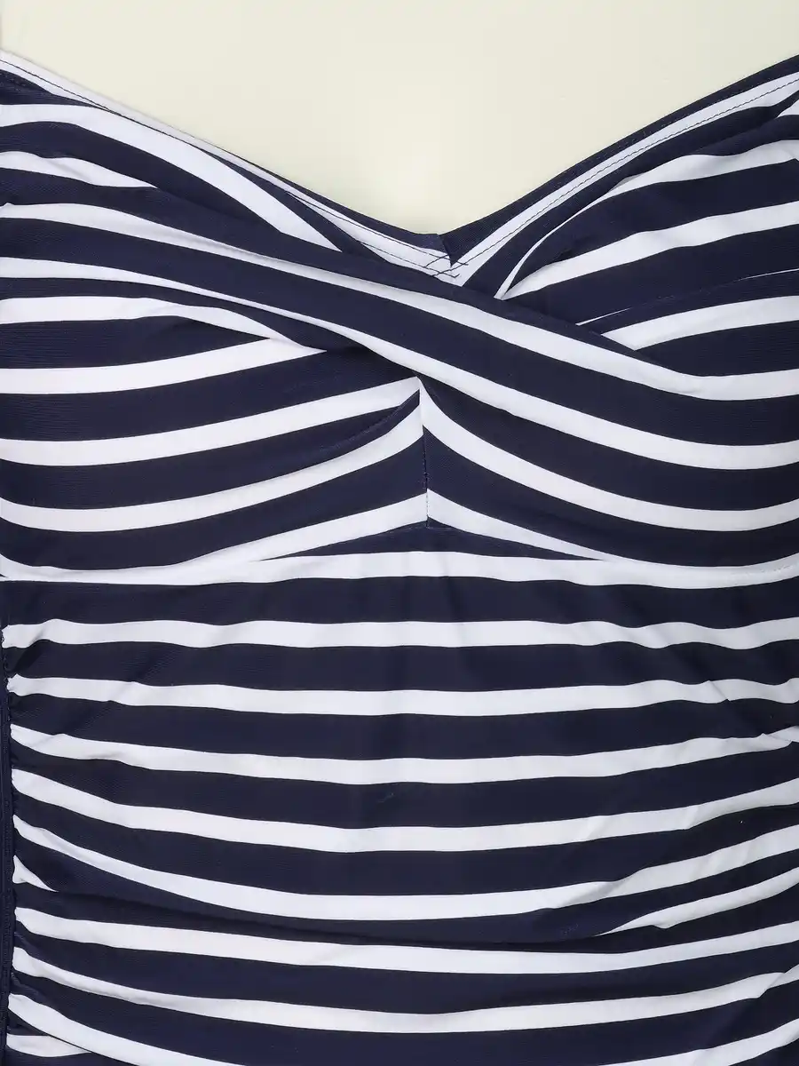 Bild 3 von Damen Badeanzug mit Streifen Blau
