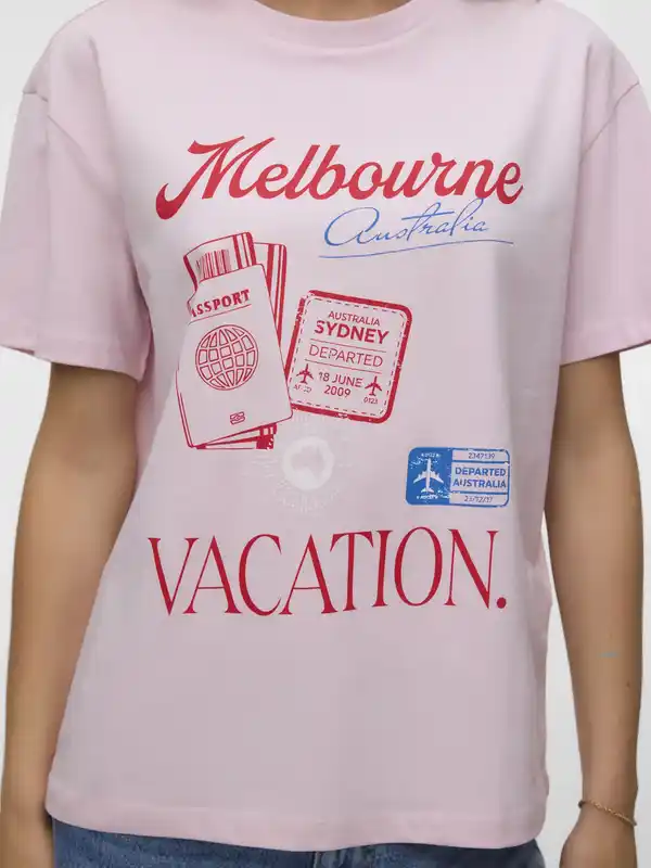 Bild 2 von Vero Moda VMNINNA MIA SS T-Shirt Pink